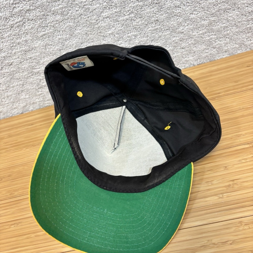 Vintage Yukon Jack Whiskey Snapback Rare Black Yellow - Picture 4 of 7